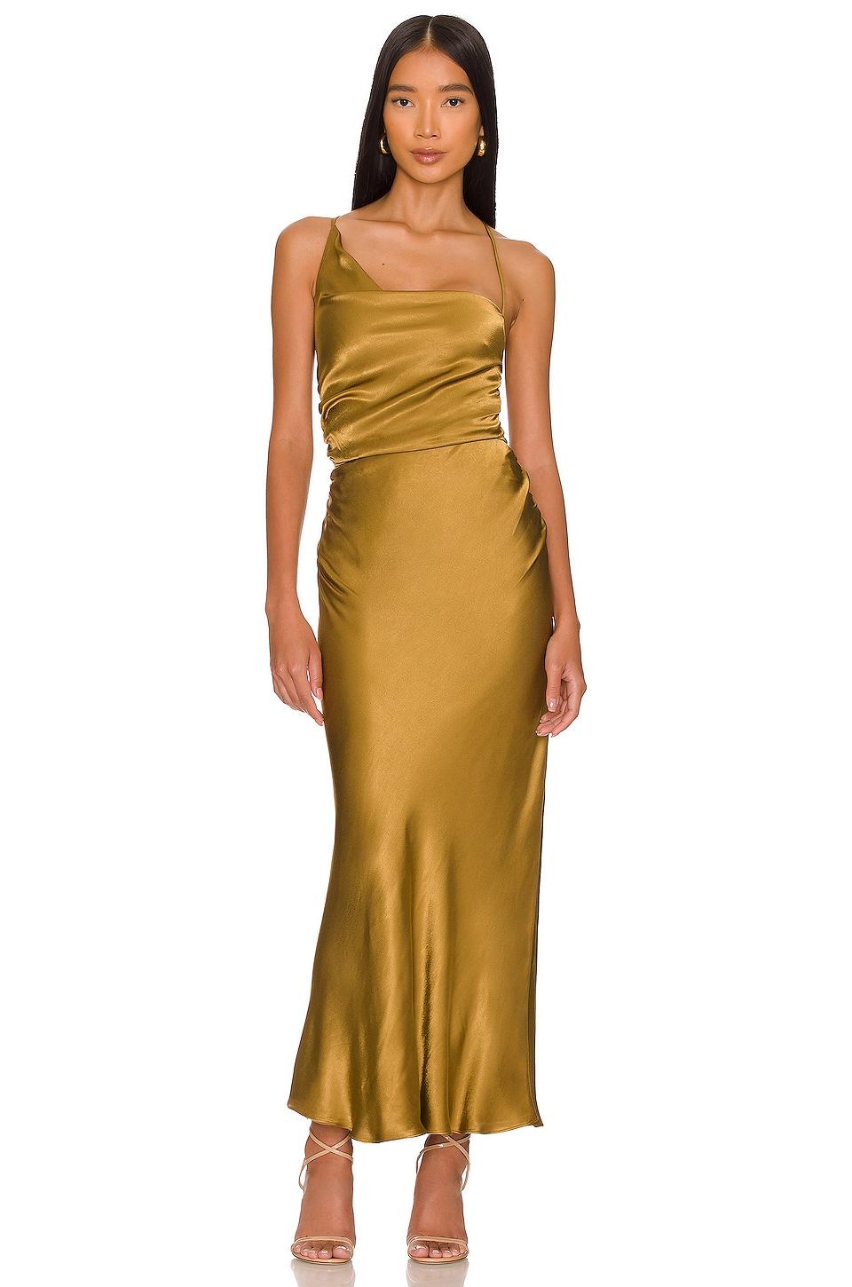 giorgia asymmetrical midi dress