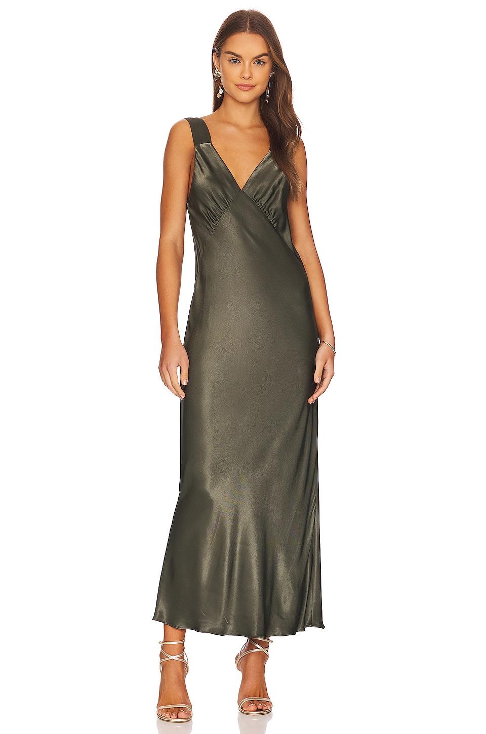 giorgia plunged midi dress
