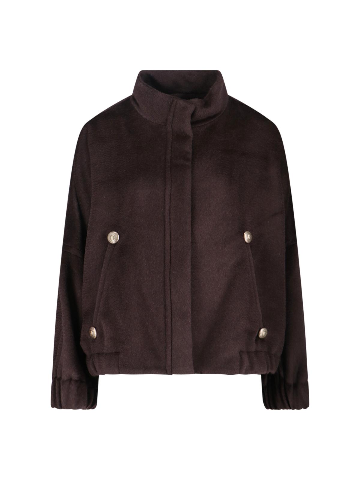 giorgio armani alpaca blend jacket
