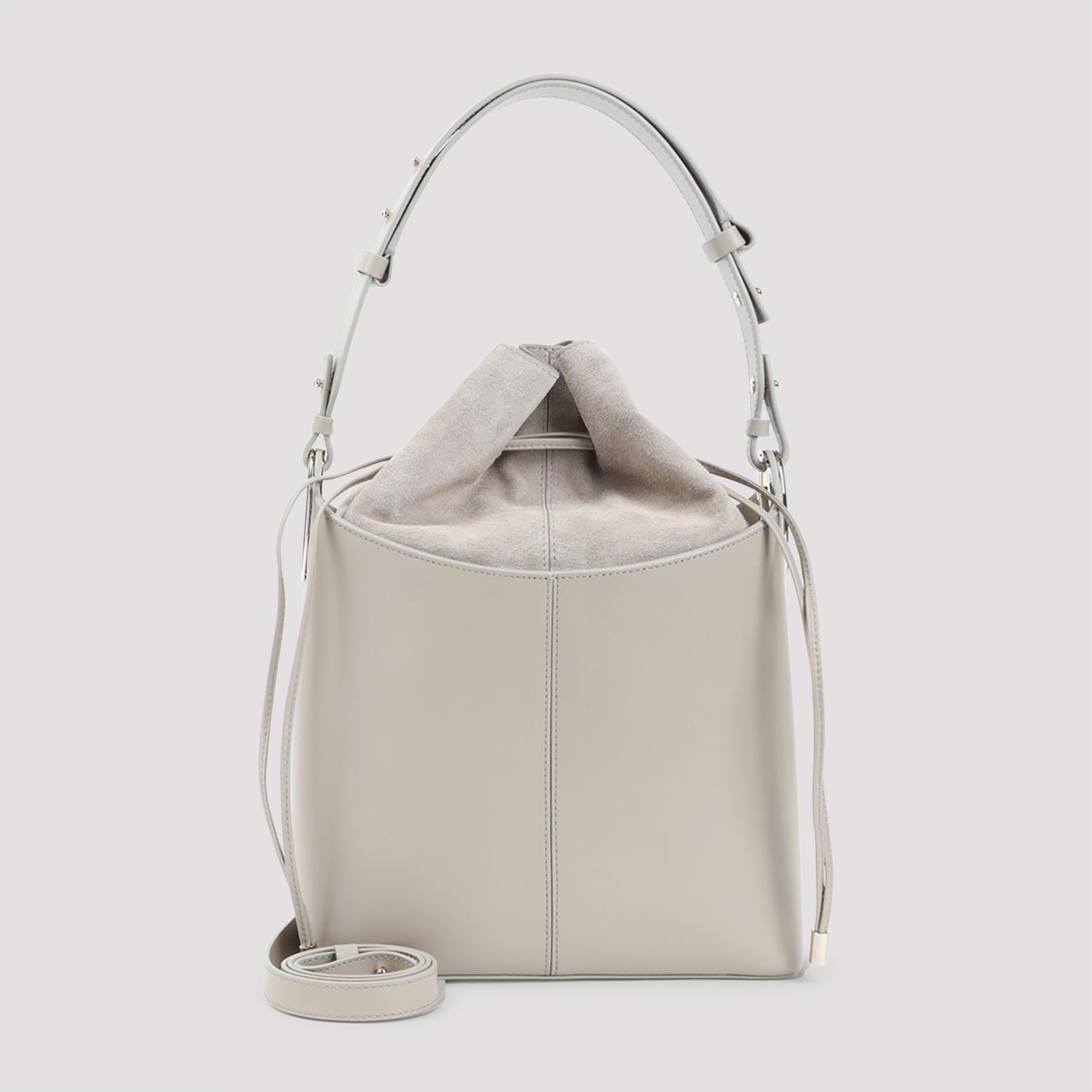 giorgio armani bucket bag nude & neutrals calf leather - women