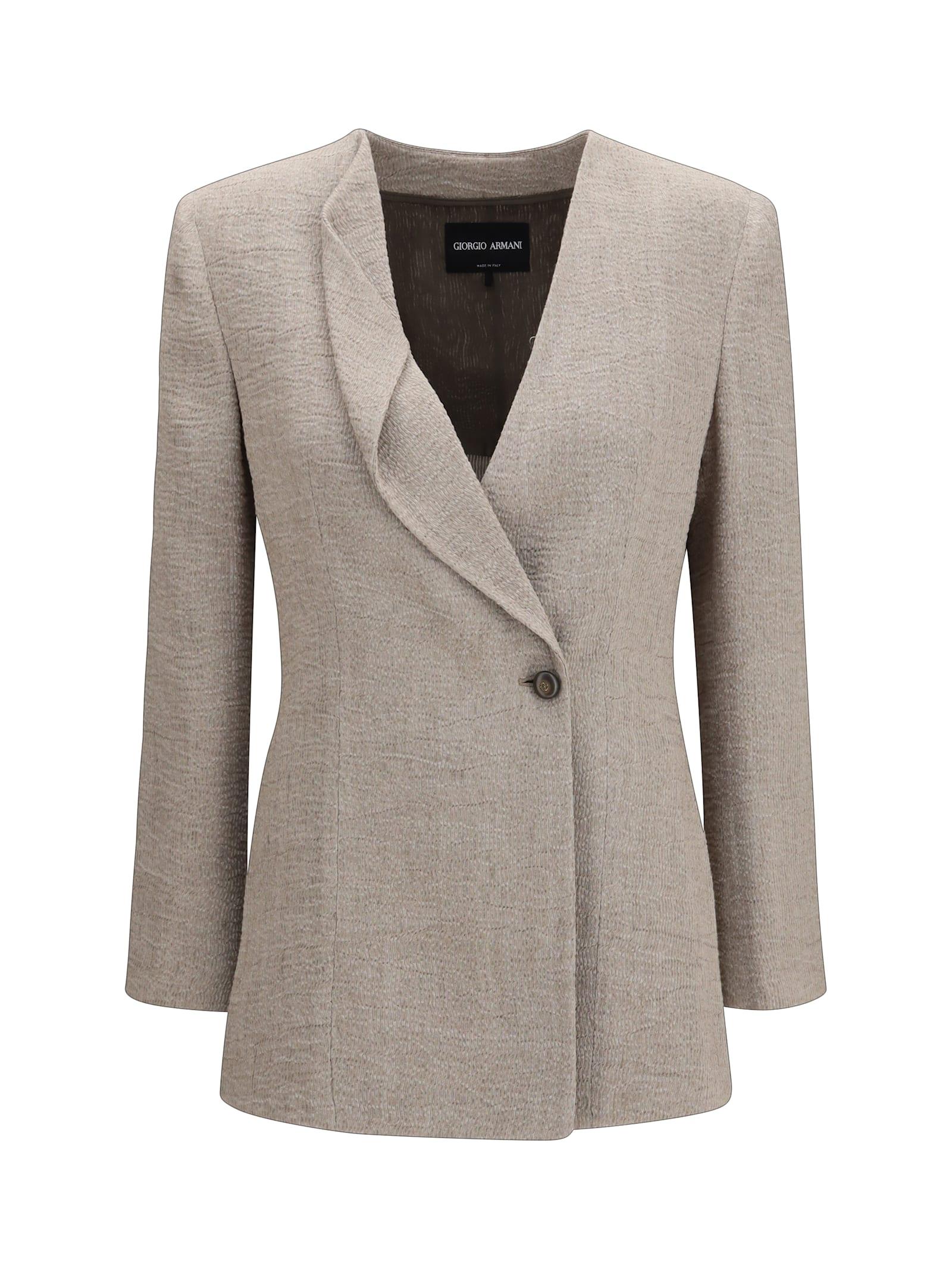giorgio armani linen blazer