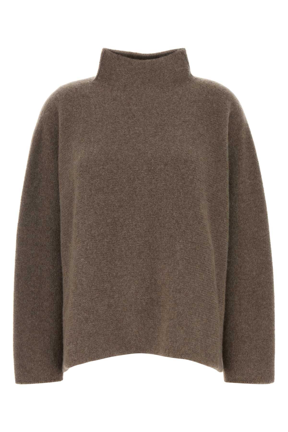 giorgio armani mud cashmere oversize sweater