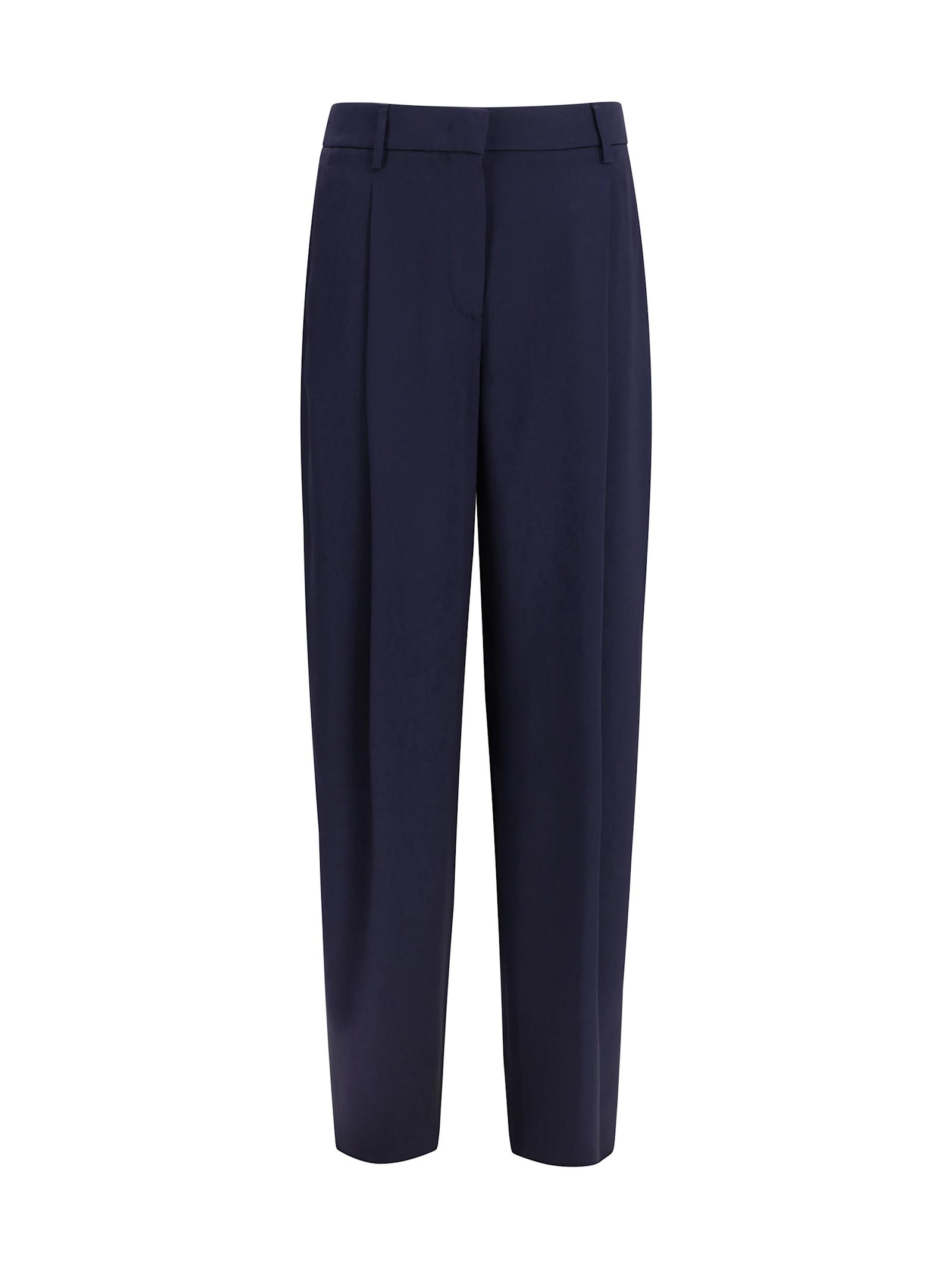giorgio armani pleated silk pants