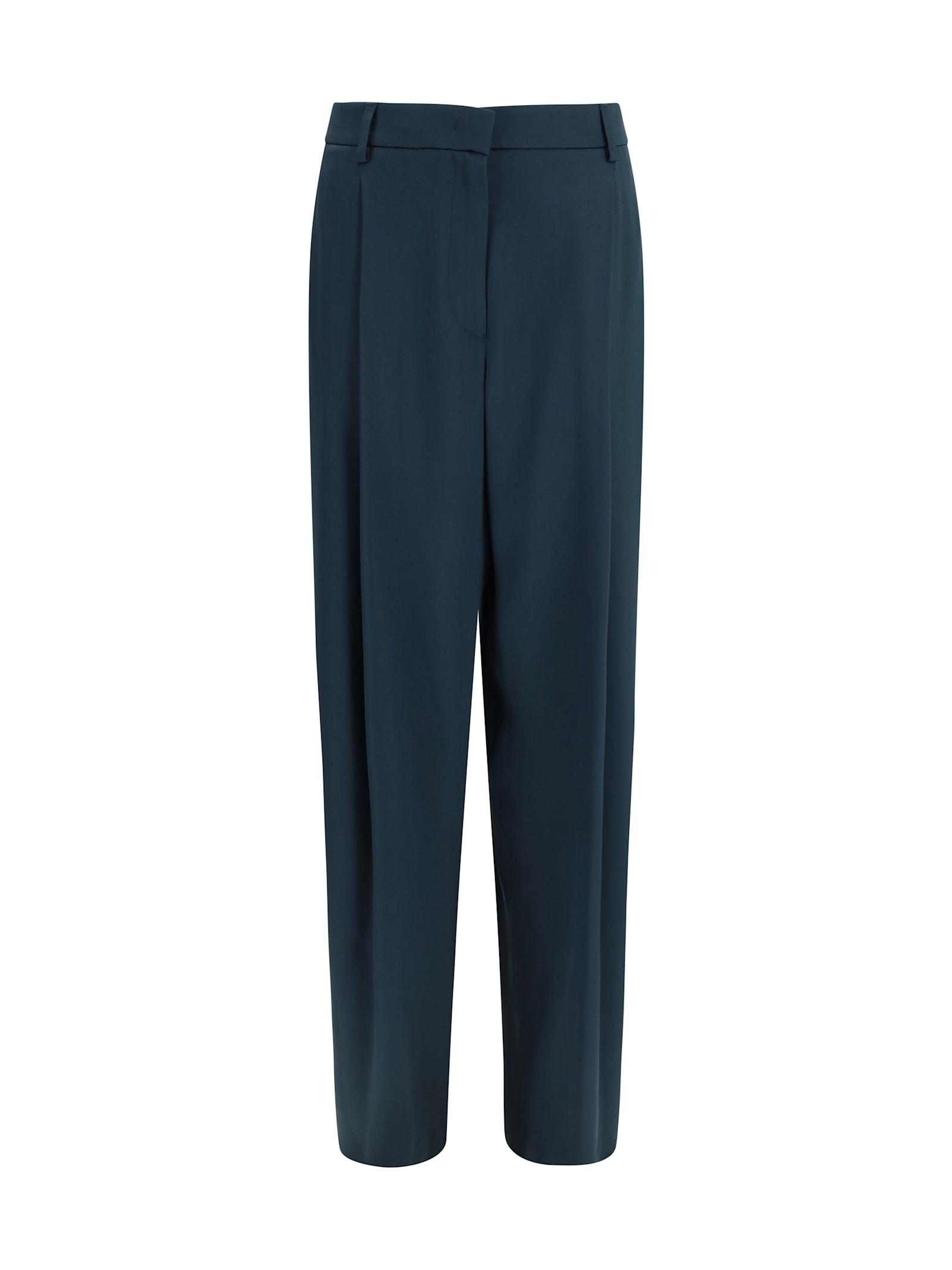giorgio armani pleated silk pants