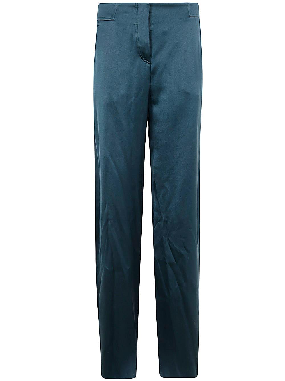 giorgio armani silk satin flowing trousers