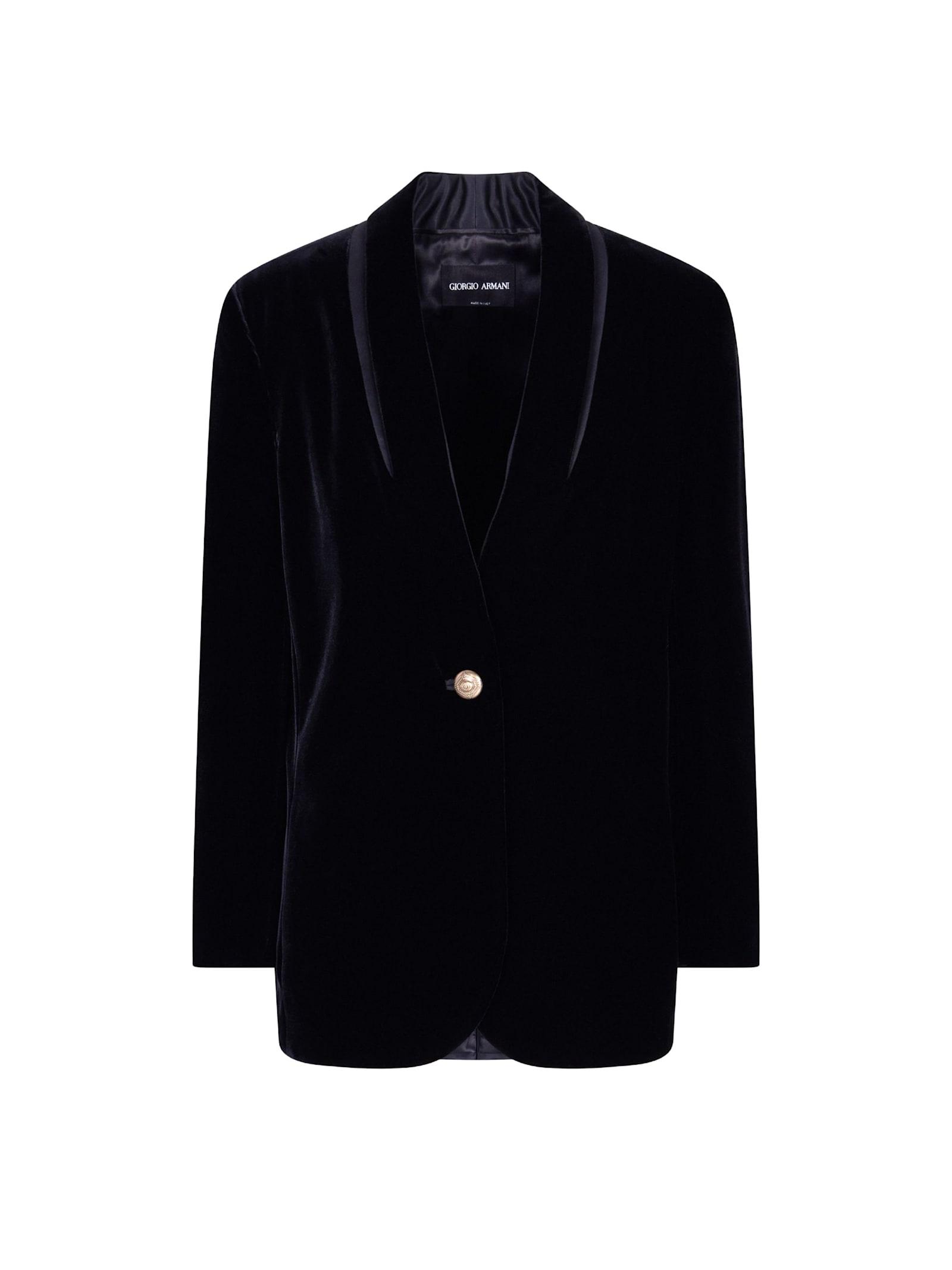 giorgio armani single-breasted blazer