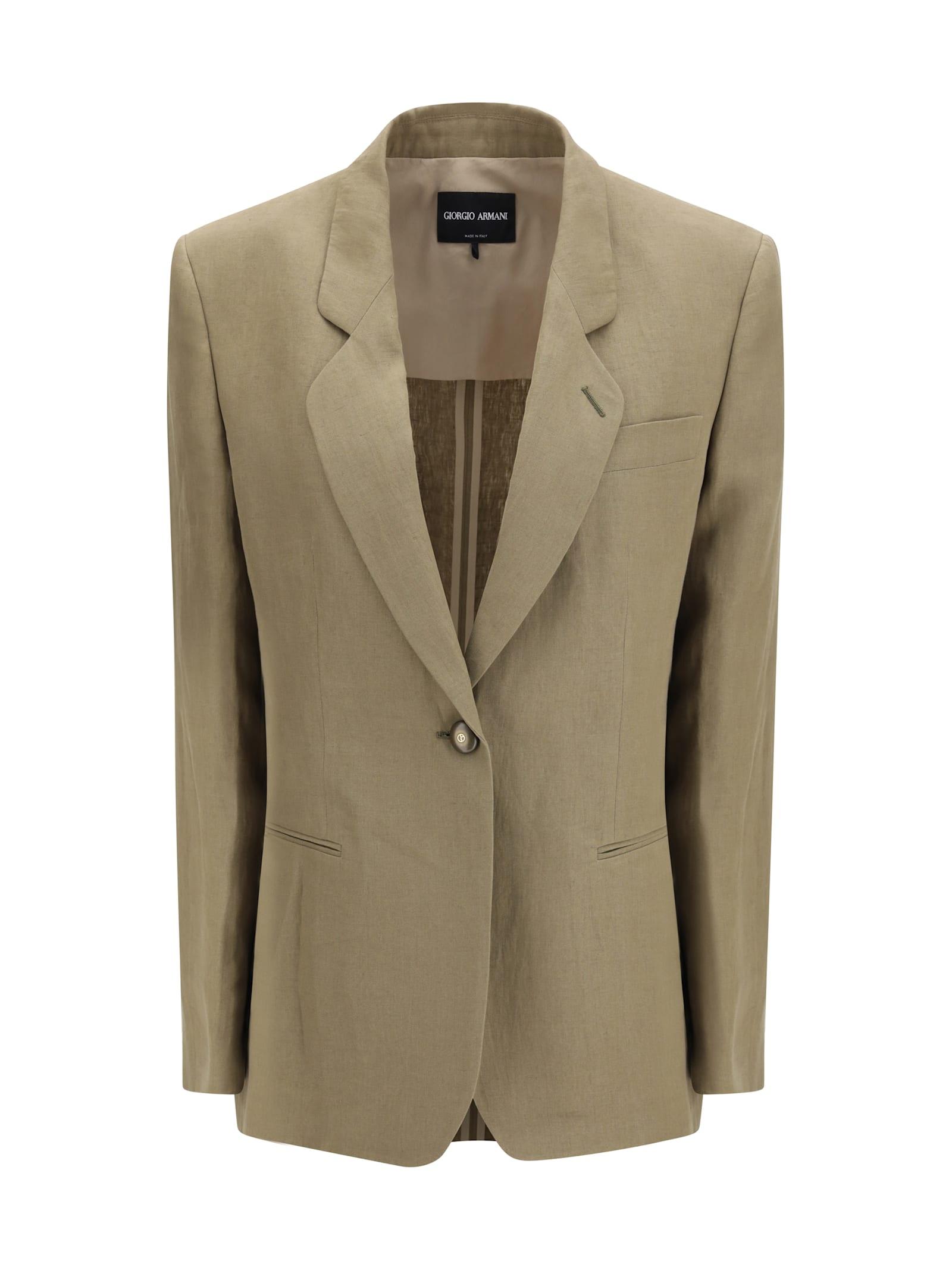giorgio armani single-breasted jacket