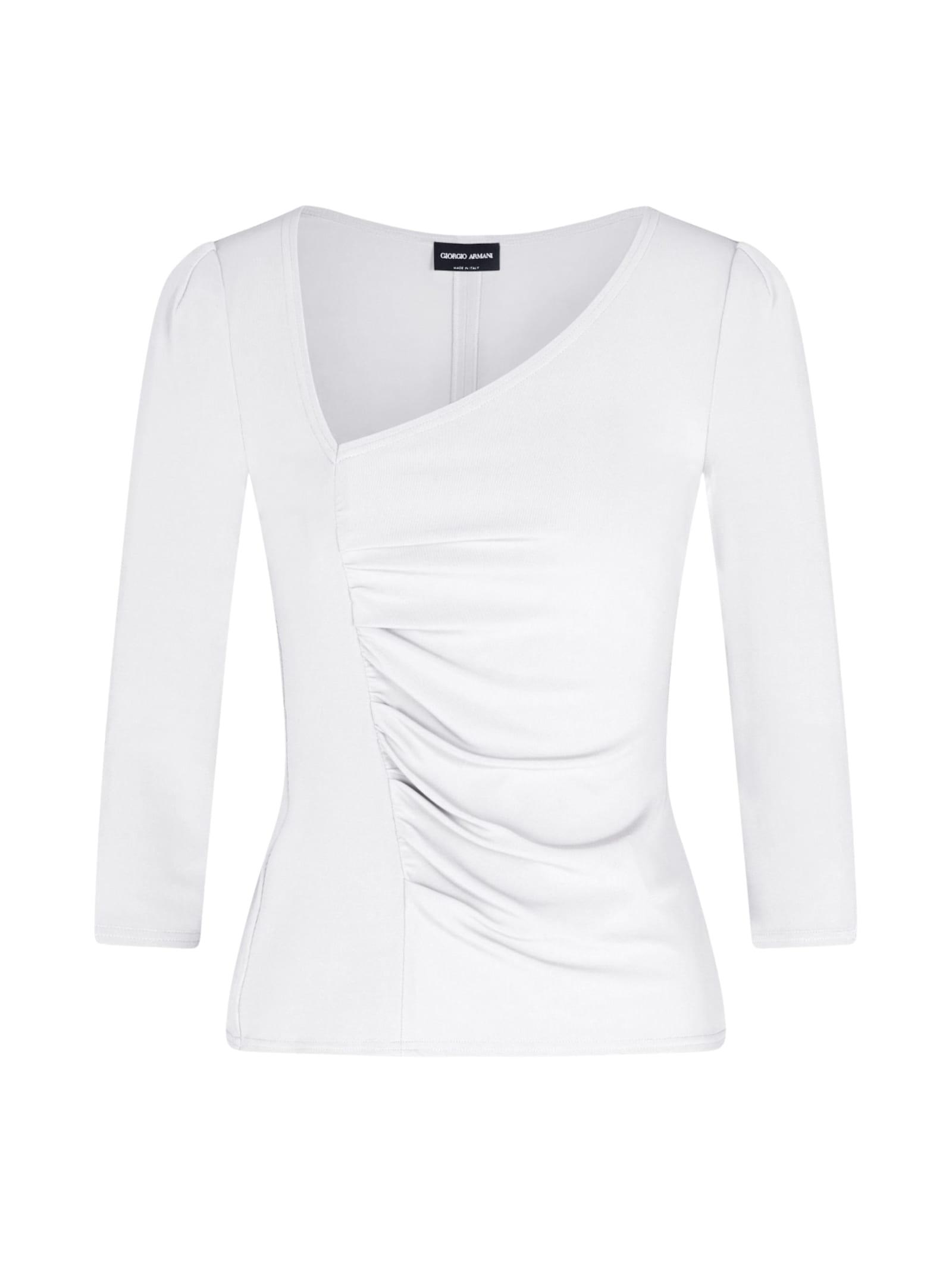giorgio armani sweater with asymmetrical neckline