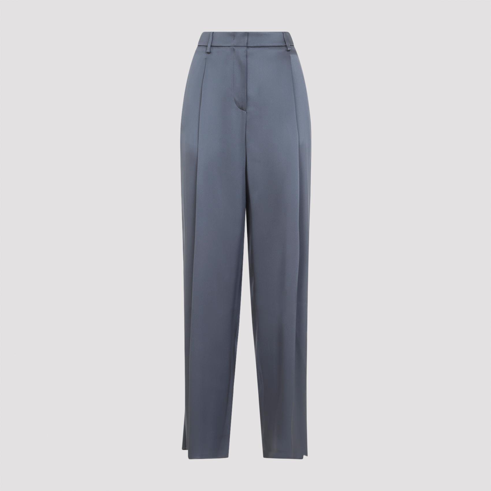 giorgio armani trousers grey silk pant - women