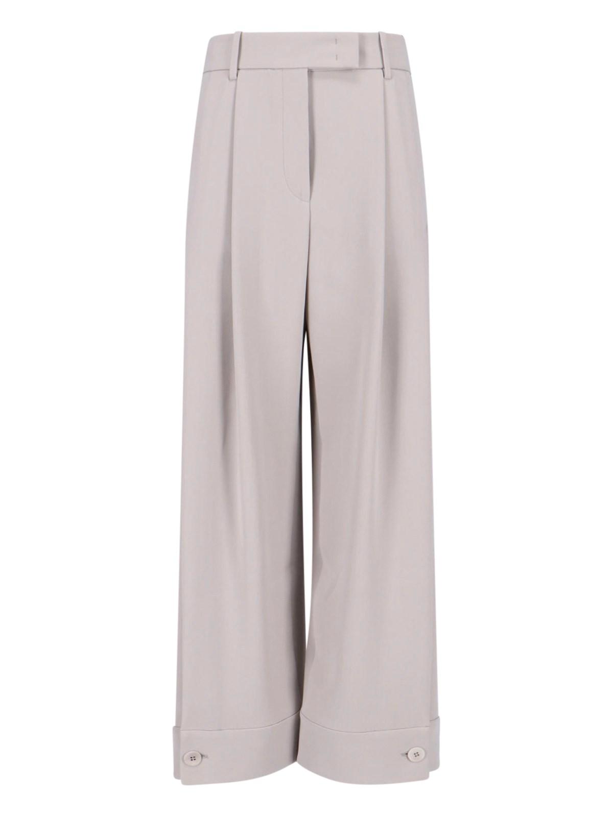 giorgio armani wide silk trousers