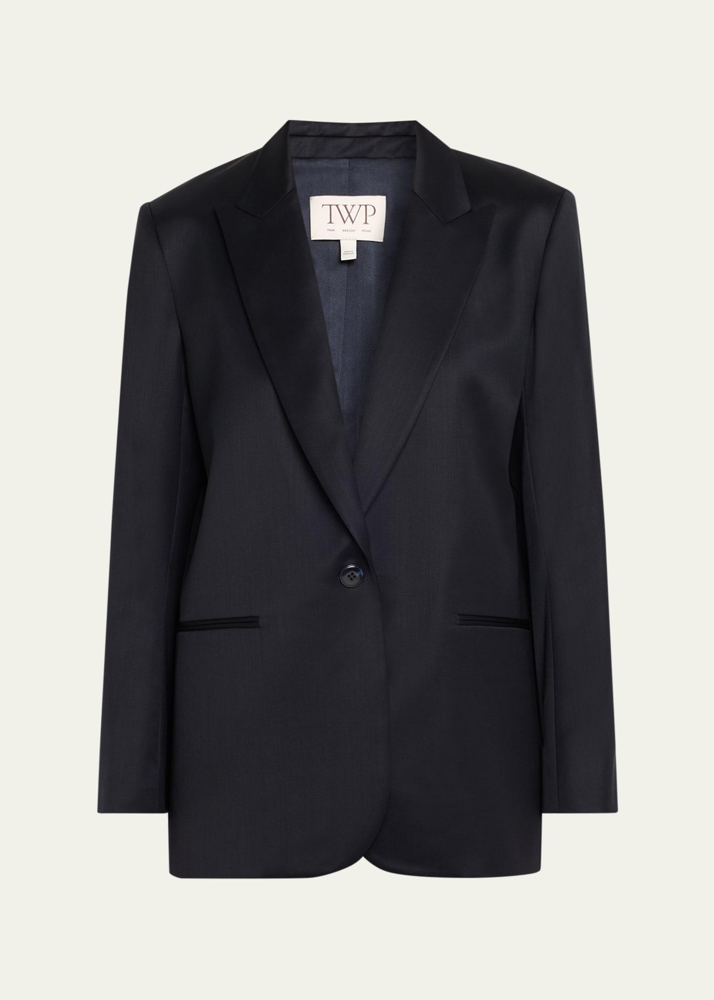 girl boy girl satin-faced wool blazer