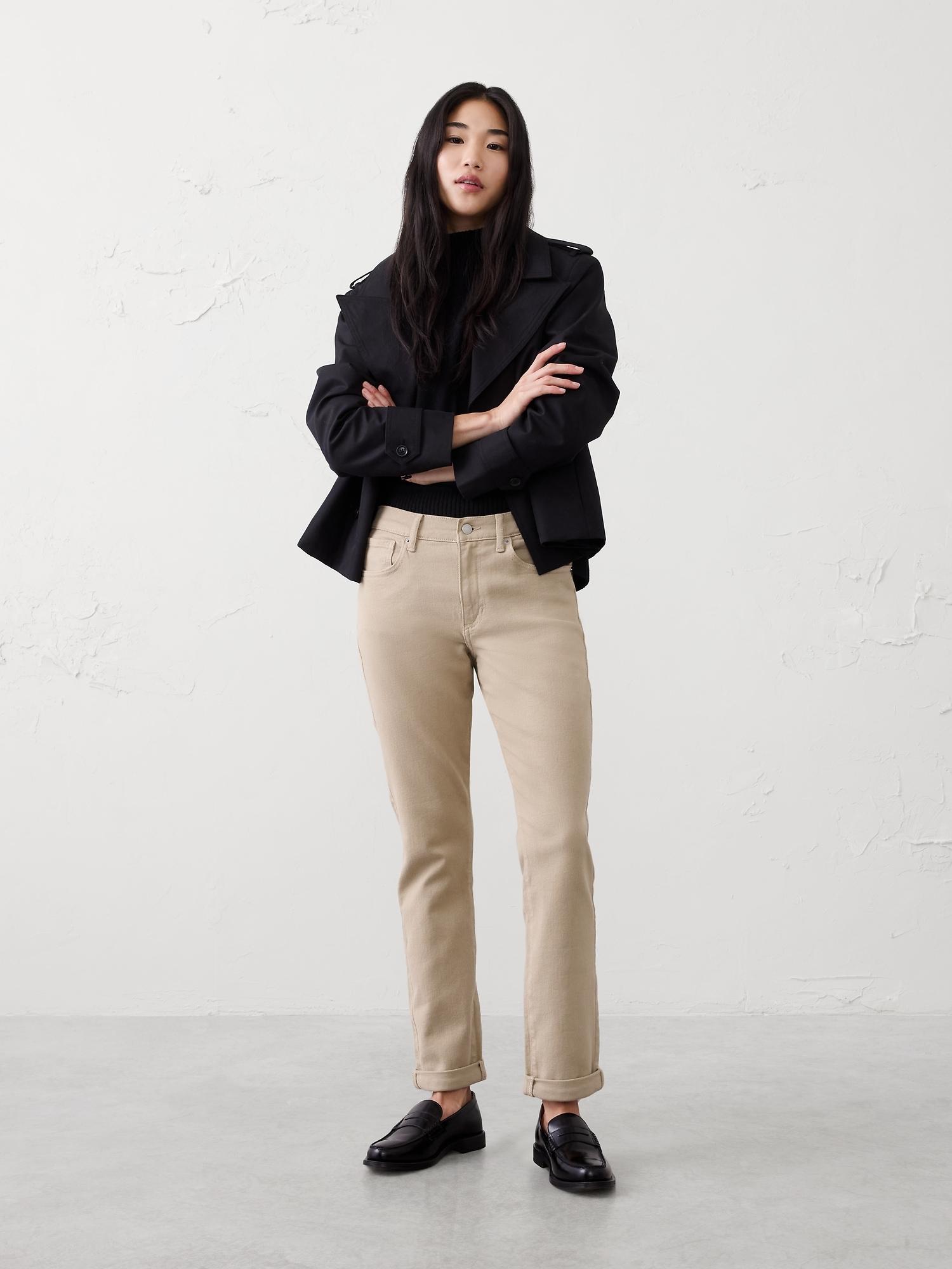 girlfriend mid-rise jean