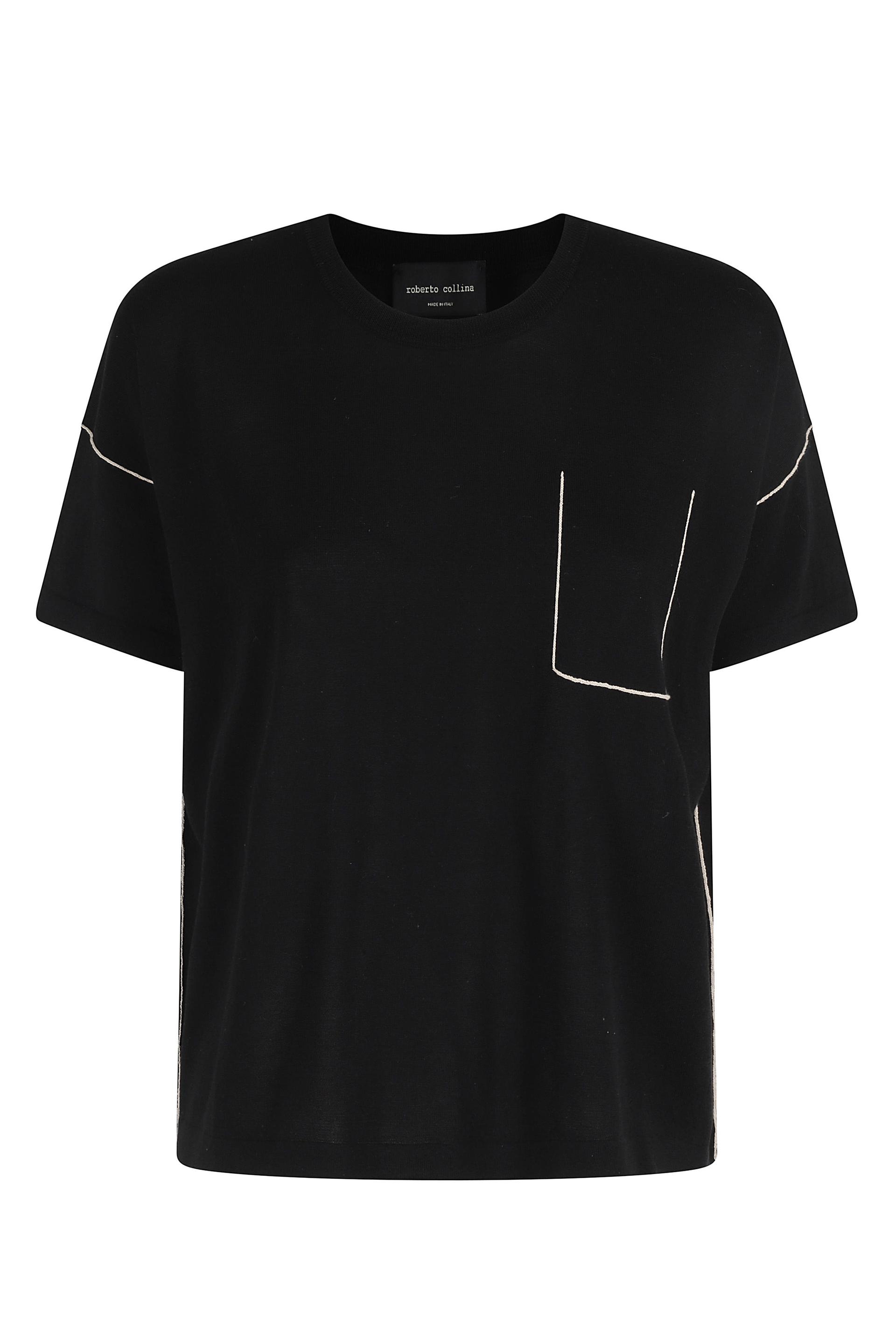 girocollo mc con contrasti