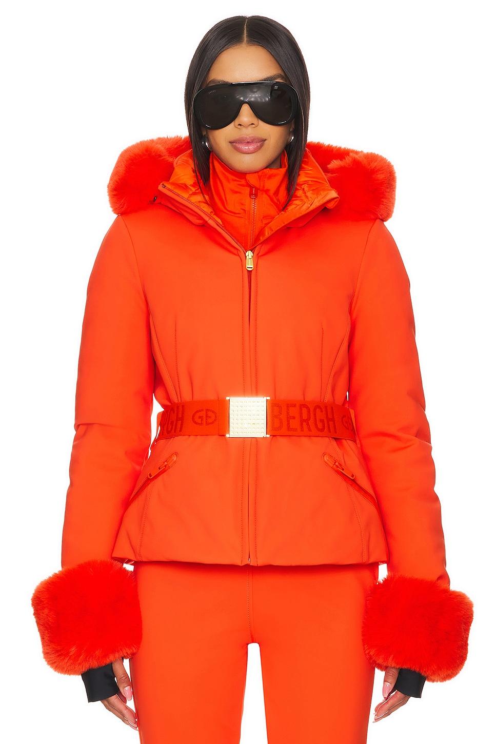 giselle softshell down jacket with fur cuffs