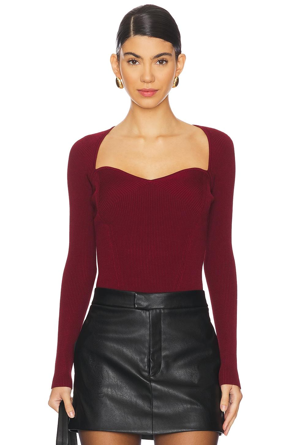 giuliana longsleeve sweetheart top