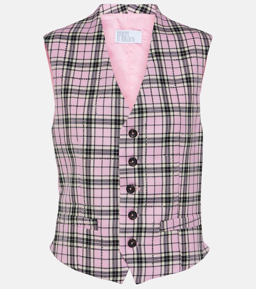 giuseppe di morabito checked wool vest