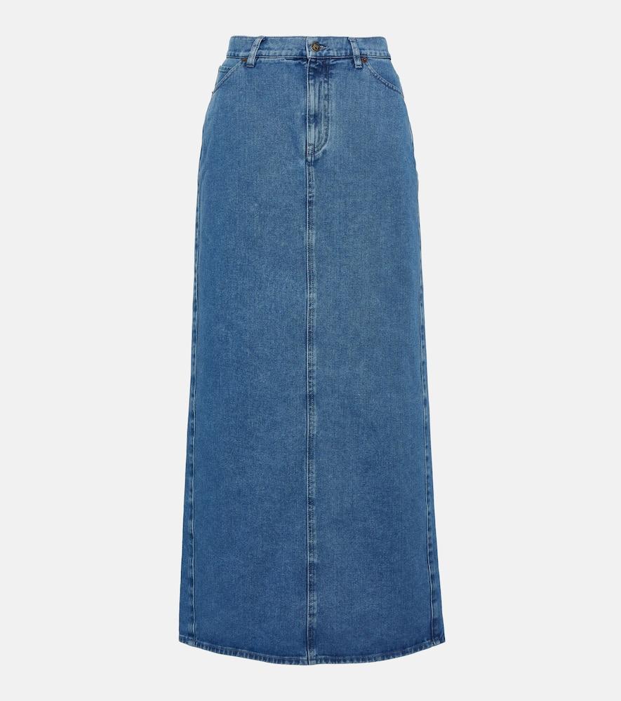 giuseppe di morabito denim maxi skirt