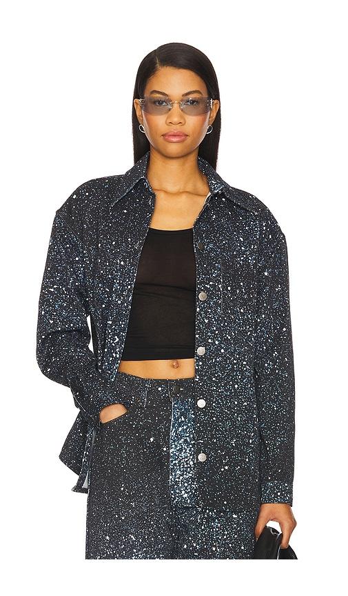 giuseppe di morabito embellished shirt in black.