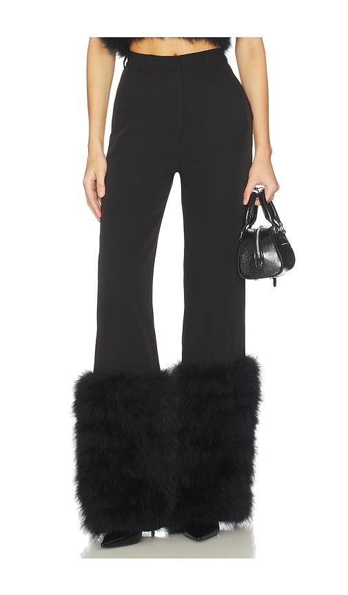 giuseppe di morabito feather pant in black.