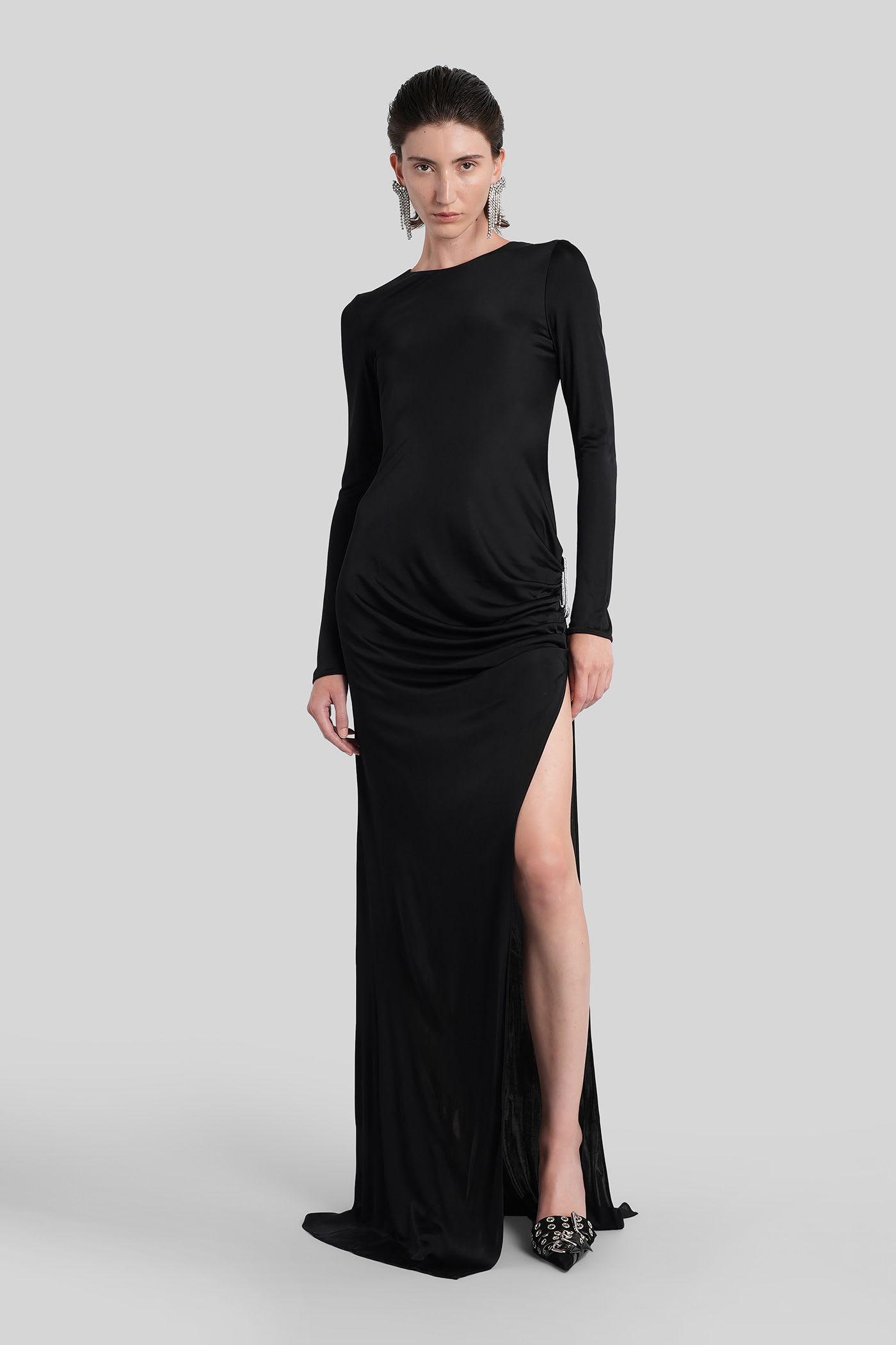 giuseppe di morabito long dress in black viscose
