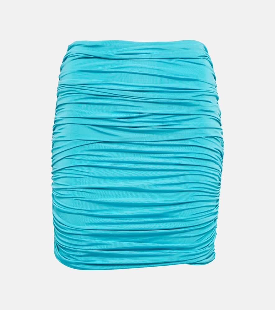 giuseppe di morabito ruched jersey minkiskirt