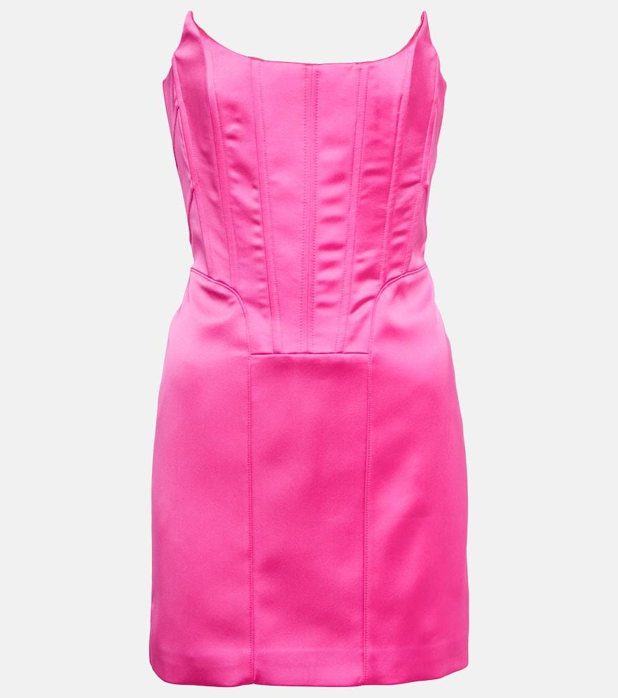 giuseppe di morabito satin bustier minidress