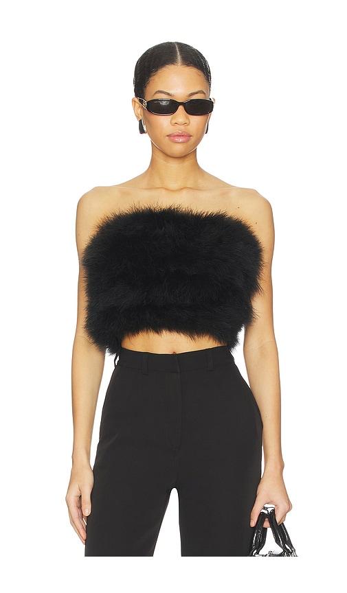 giuseppe di morabito strapless top in black.
