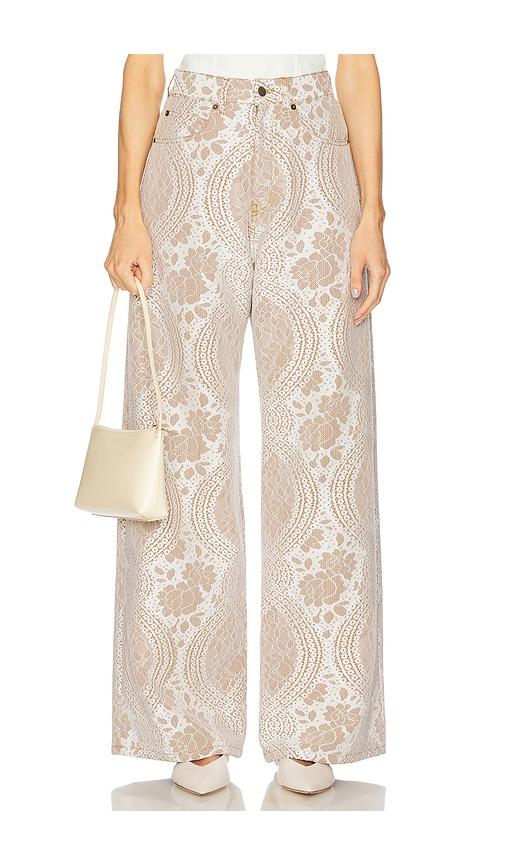 giuseppe di morabito wide leg trousers in neutral.