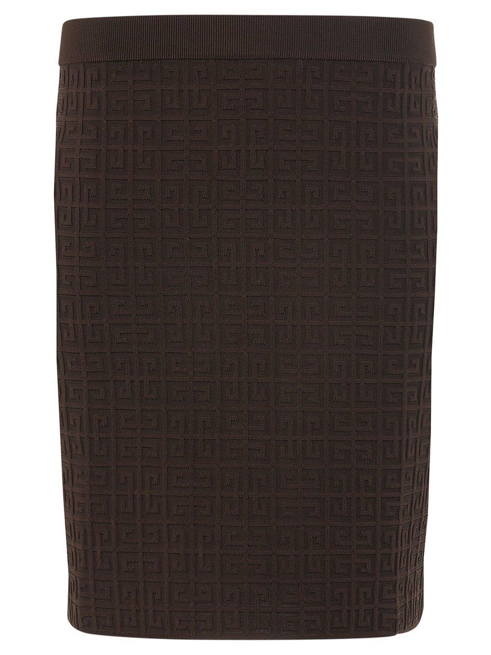 givenchy 4g motif knitted skirt