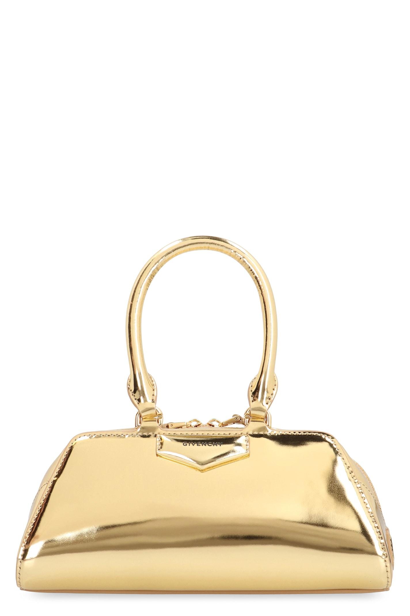 givenchy antigona east-west mini bag in laminated leather