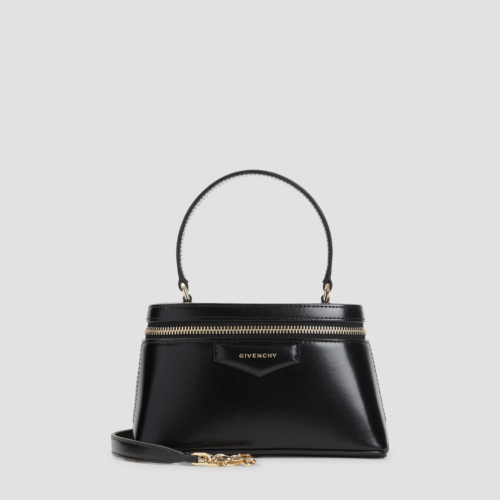 givenchy antigona vanity shoulder bag black calf leather - women