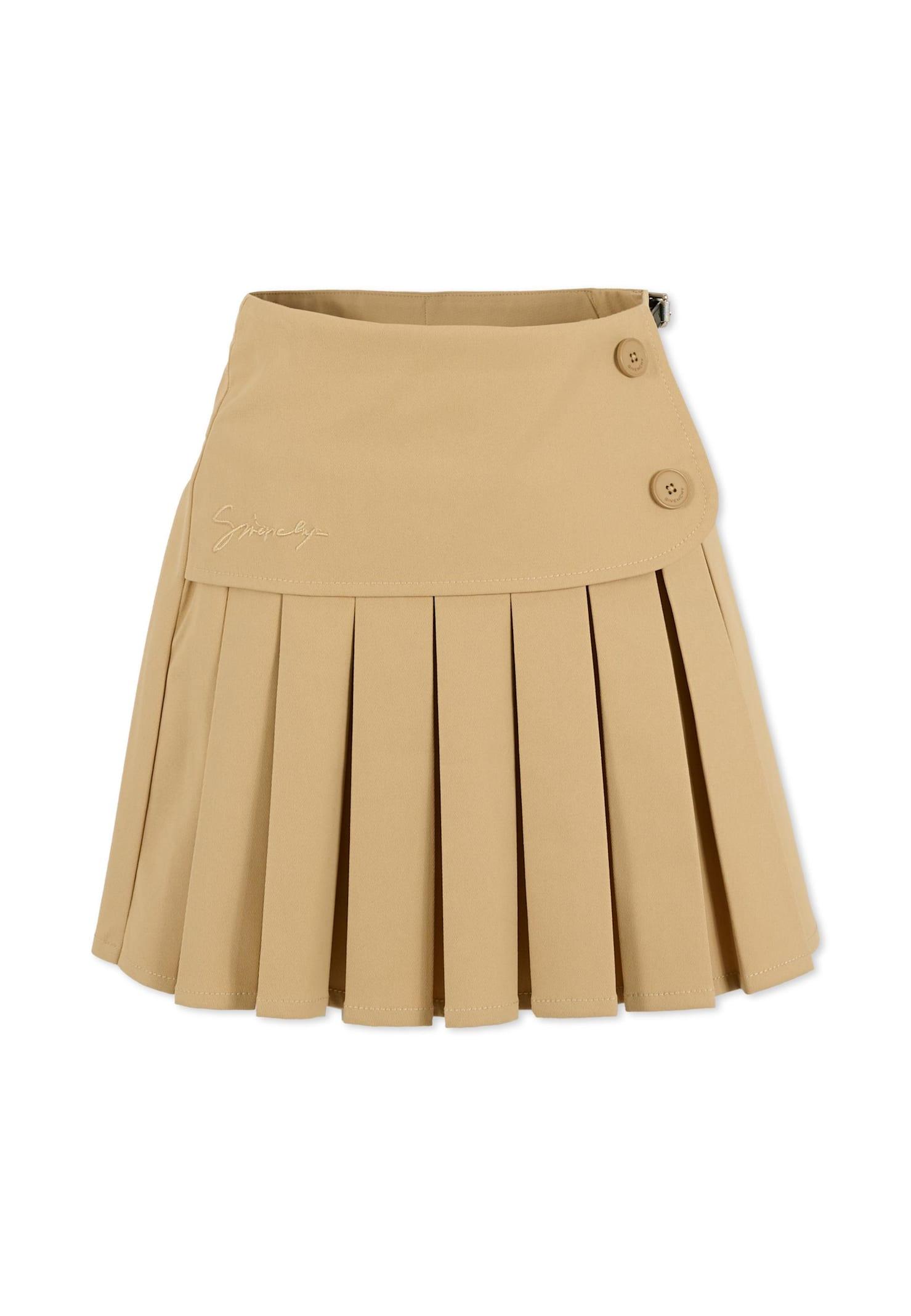 givenchy beige skirt for girl with logo