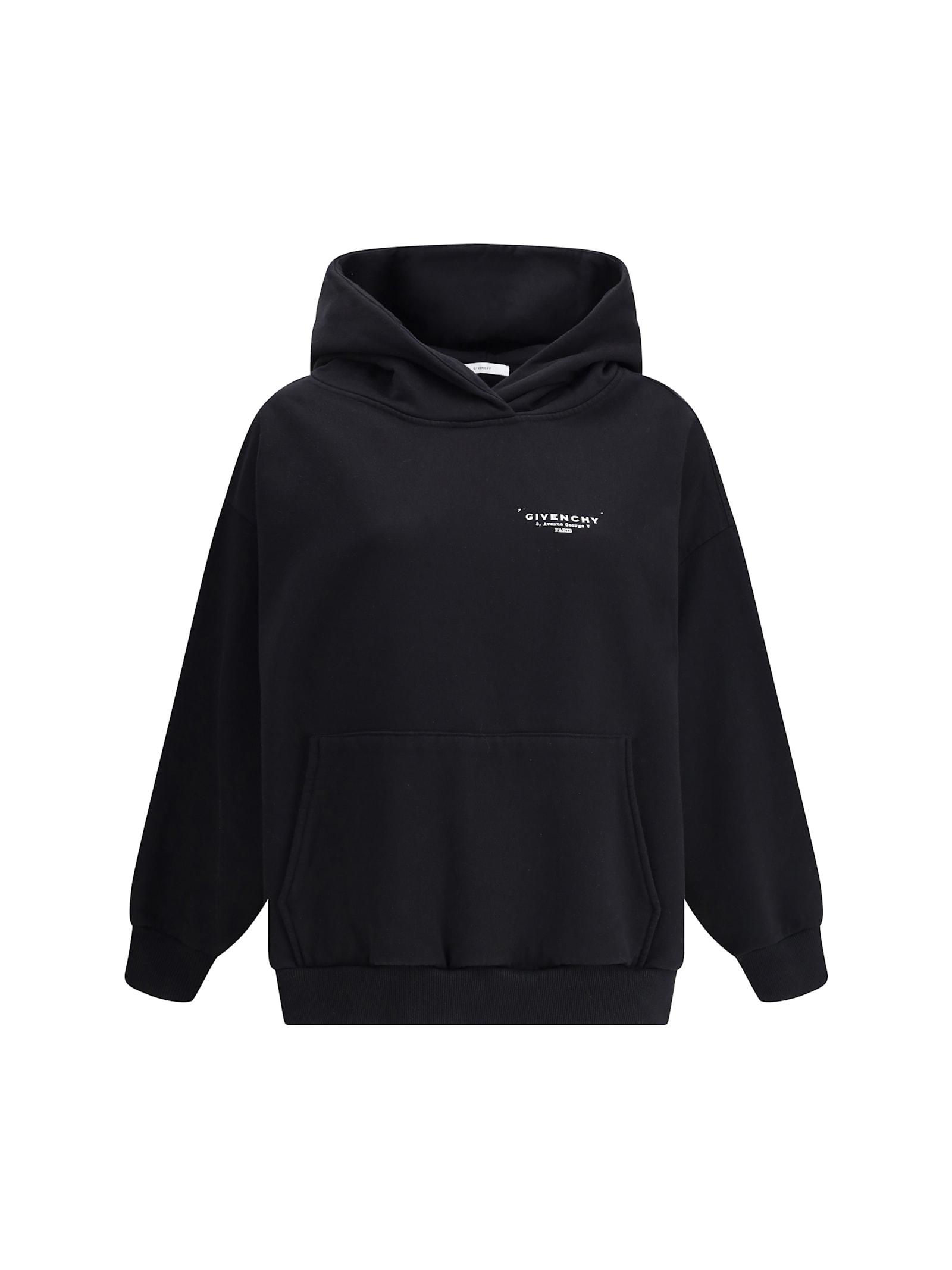 givenchy black hoodie in cotton
