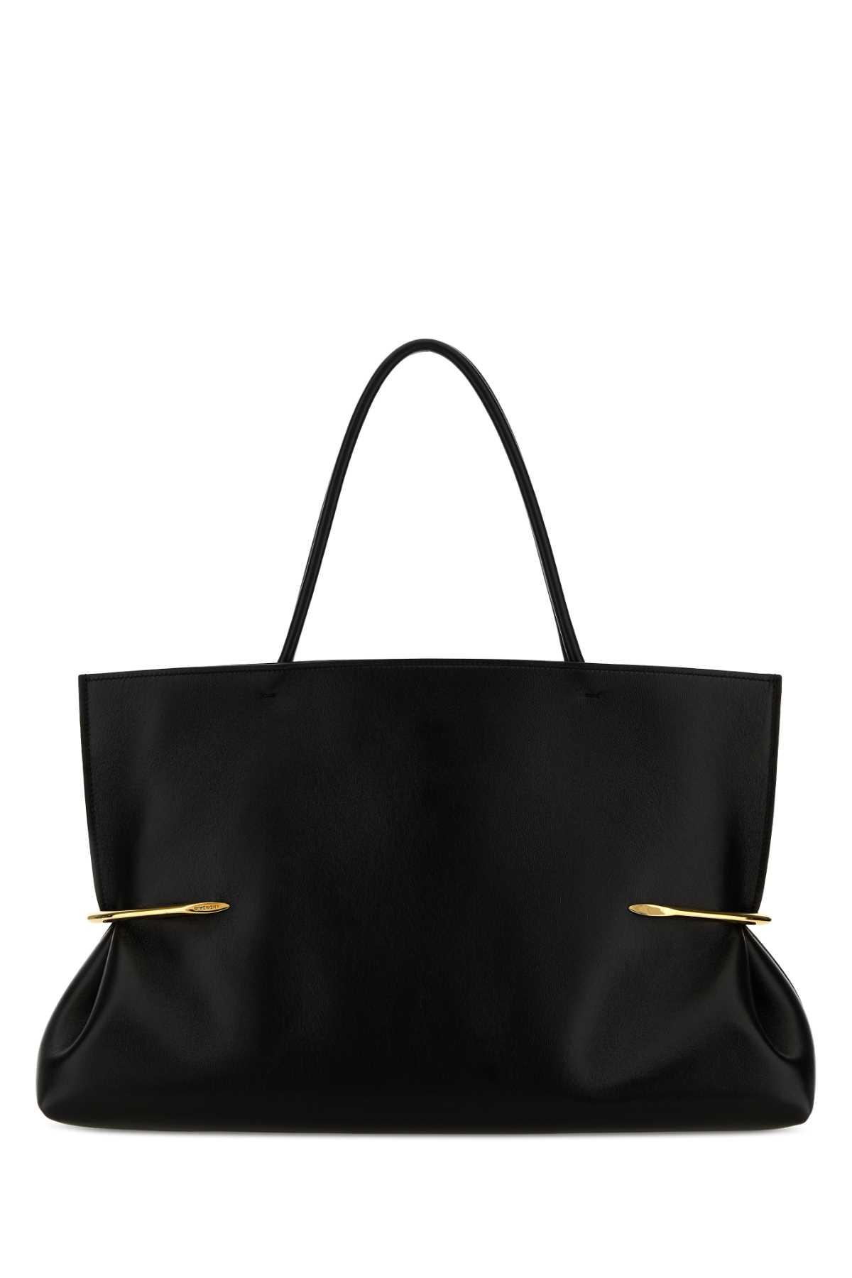 givenchy black leather east west shoulder bag