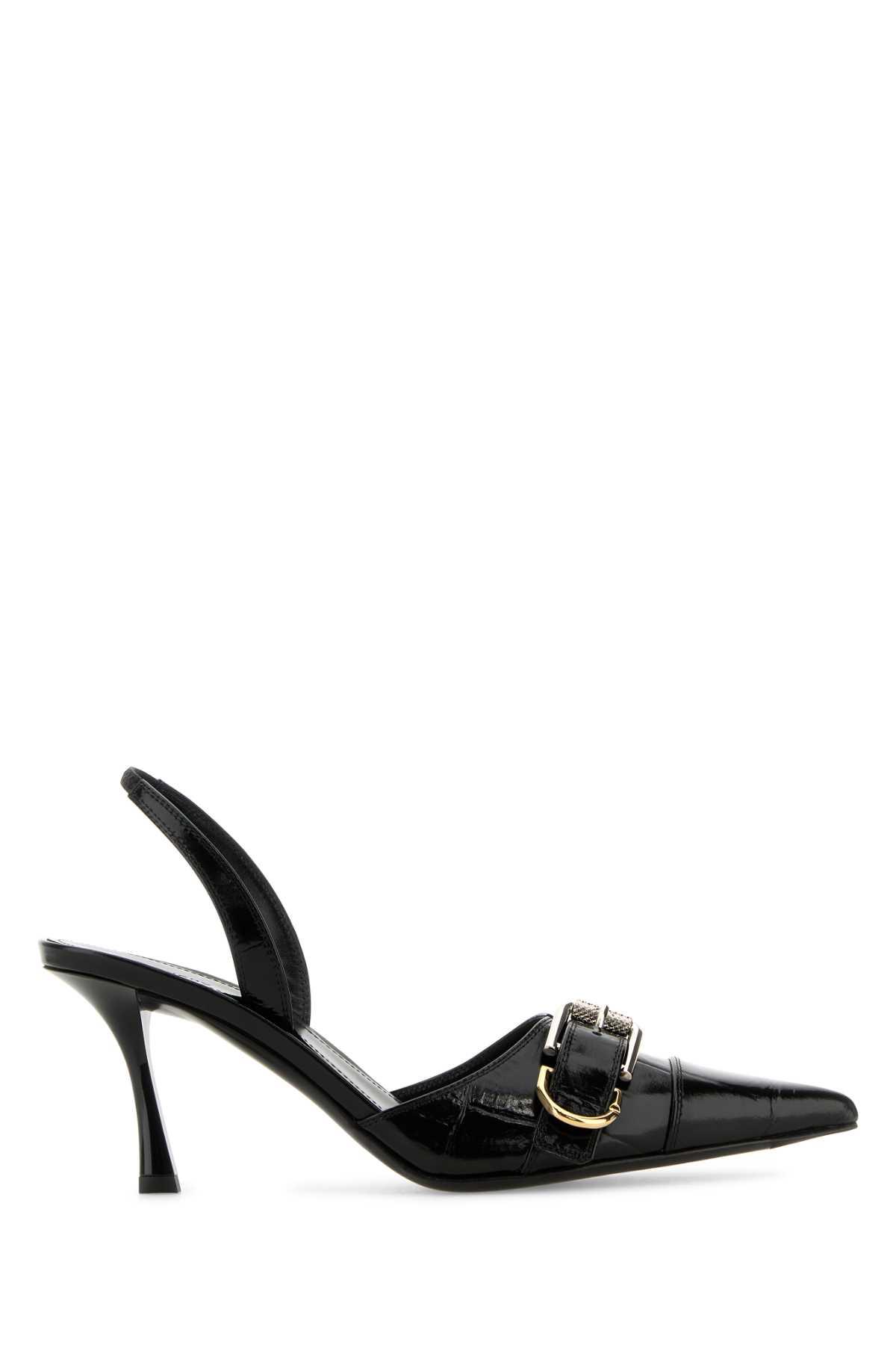 givenchy black leather voyou pumps