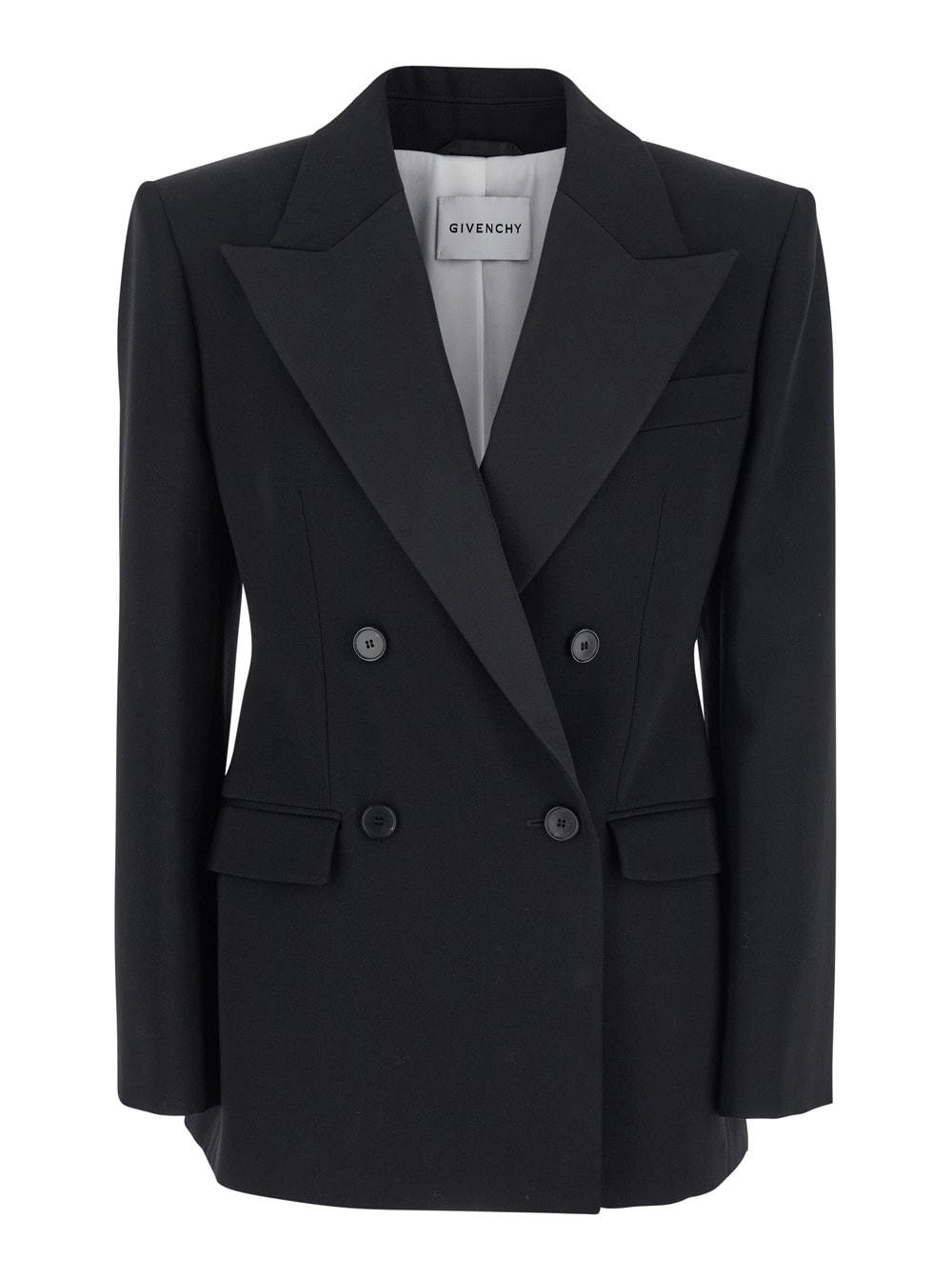 givenchy black wool blazer