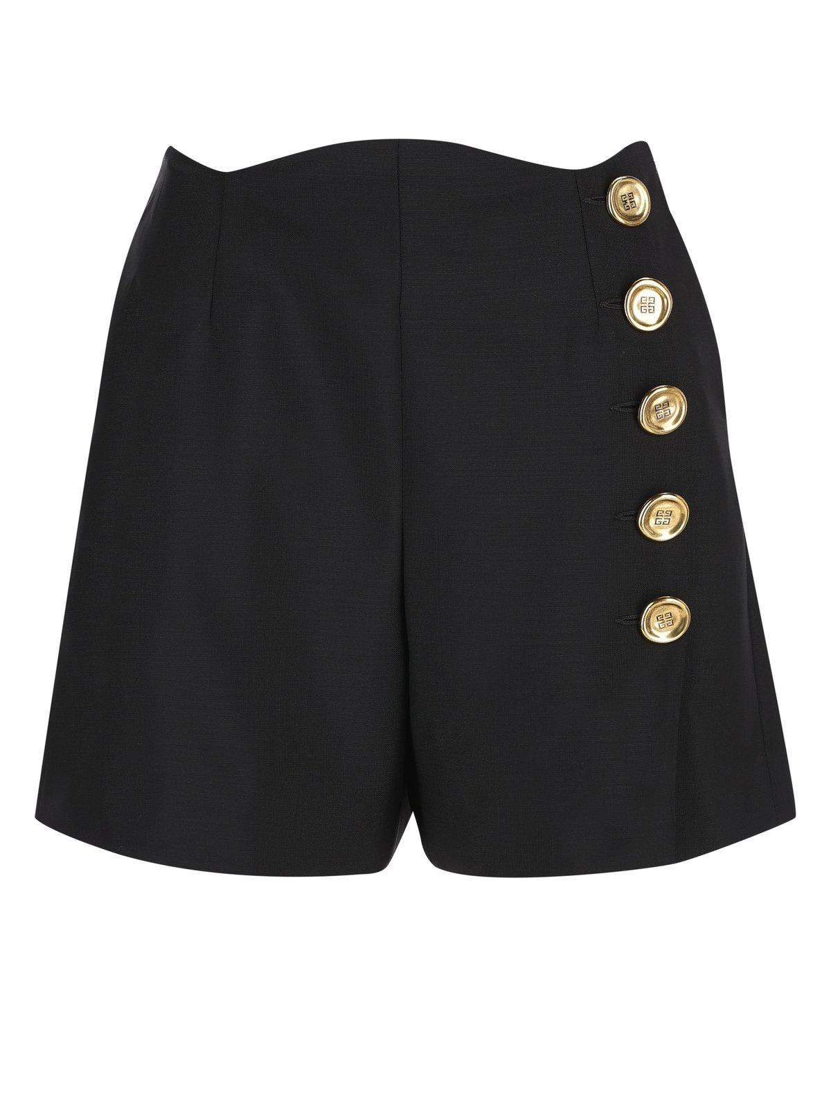 givenchy buttons-detailed shorts