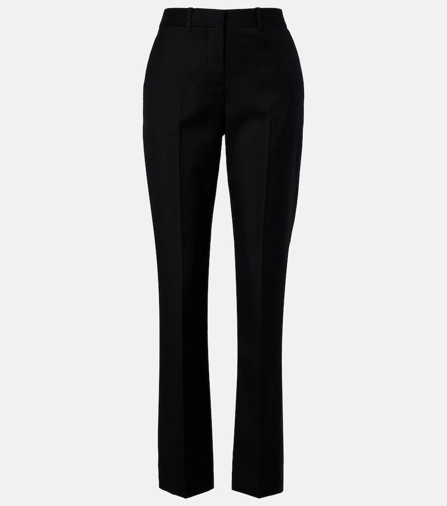 givenchy chalk stripe wool slim pants