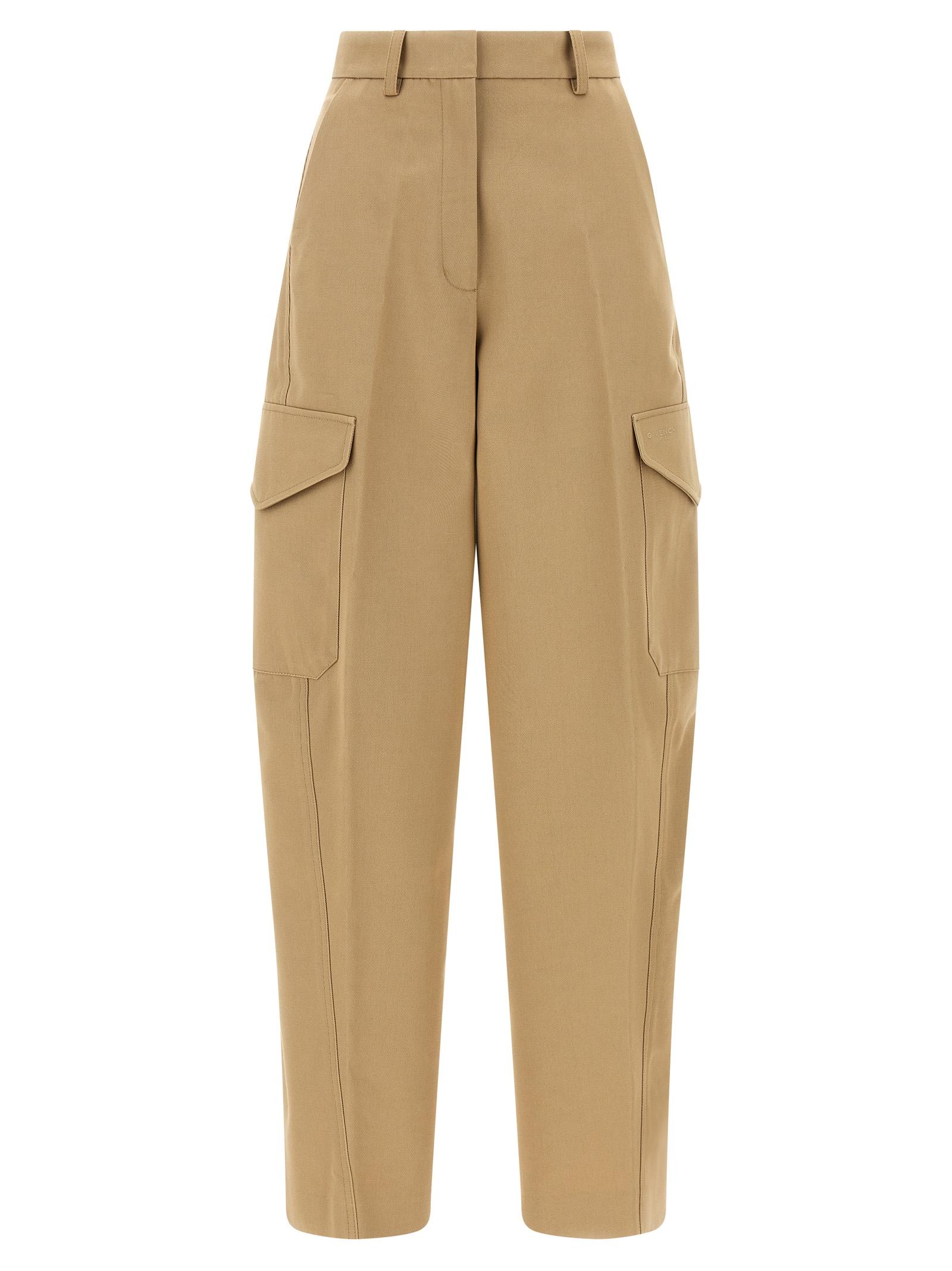 givenchy cocoon pants beige cotton - women