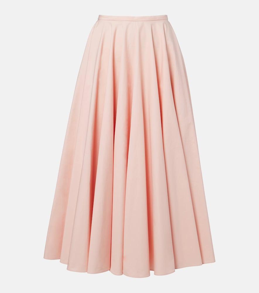 givenchy cotton midi skirt