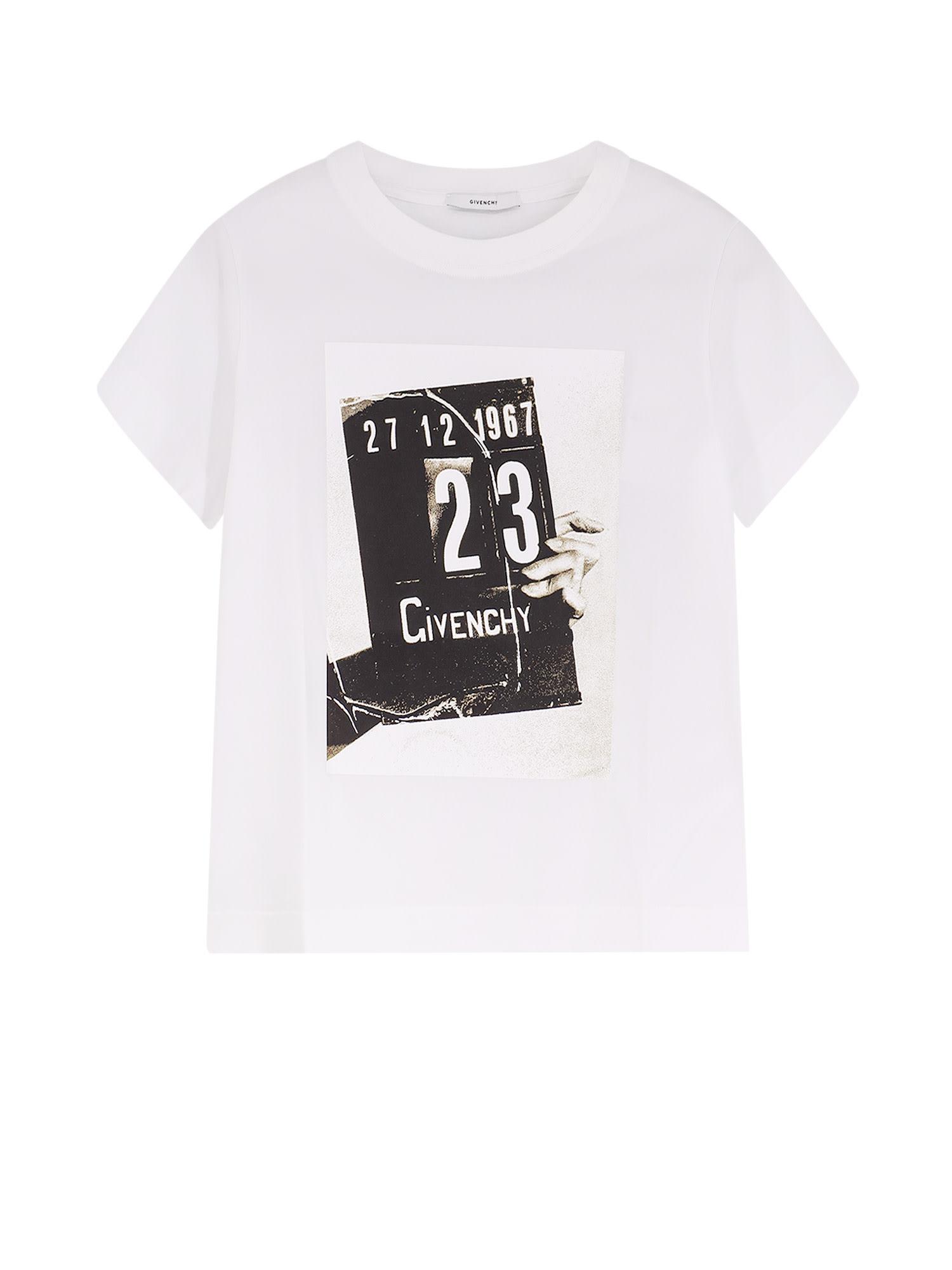 givenchy cotton t-shirt with print on the front