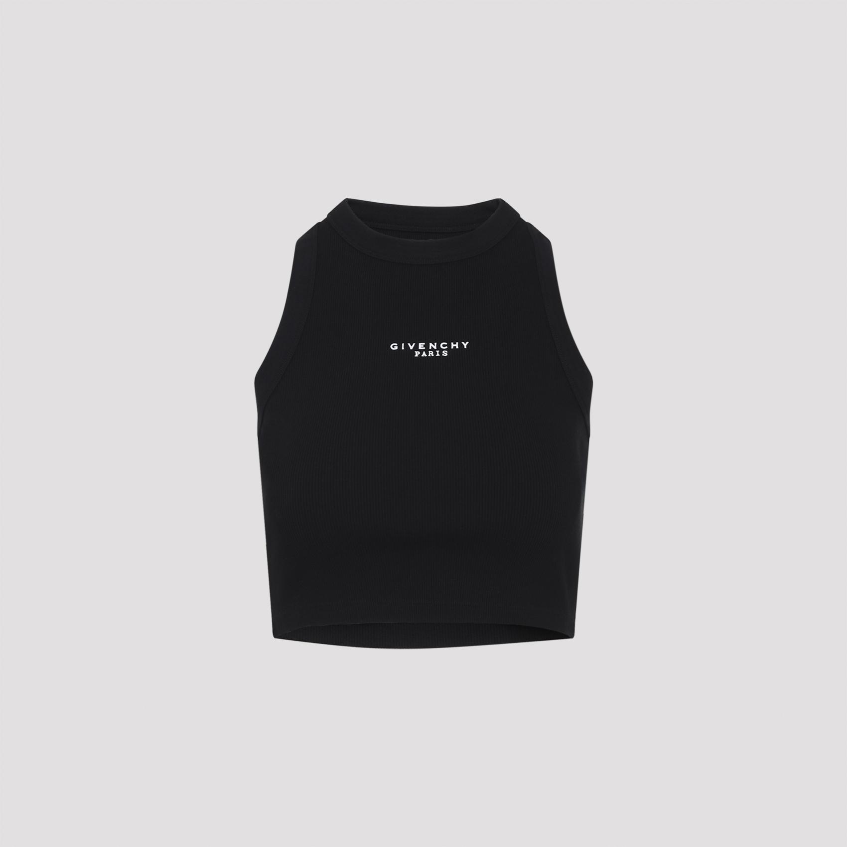 givenchy cotton top black elastane - women
