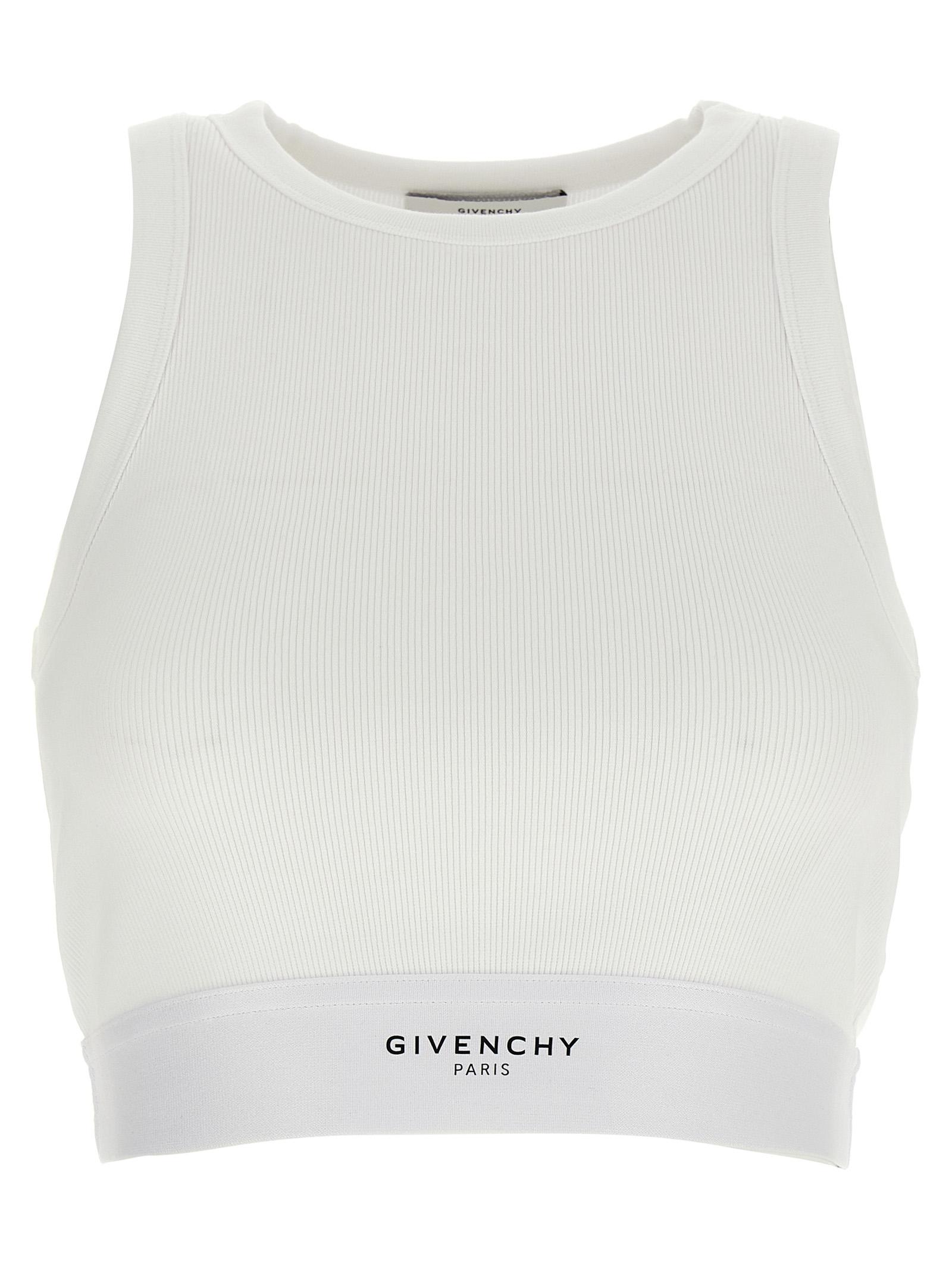 givenchy crop tank top white cotton tops - women
