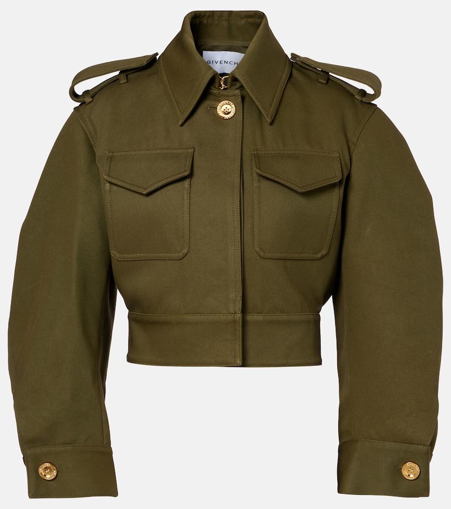 givenchy cropped cotton and wool jacket
