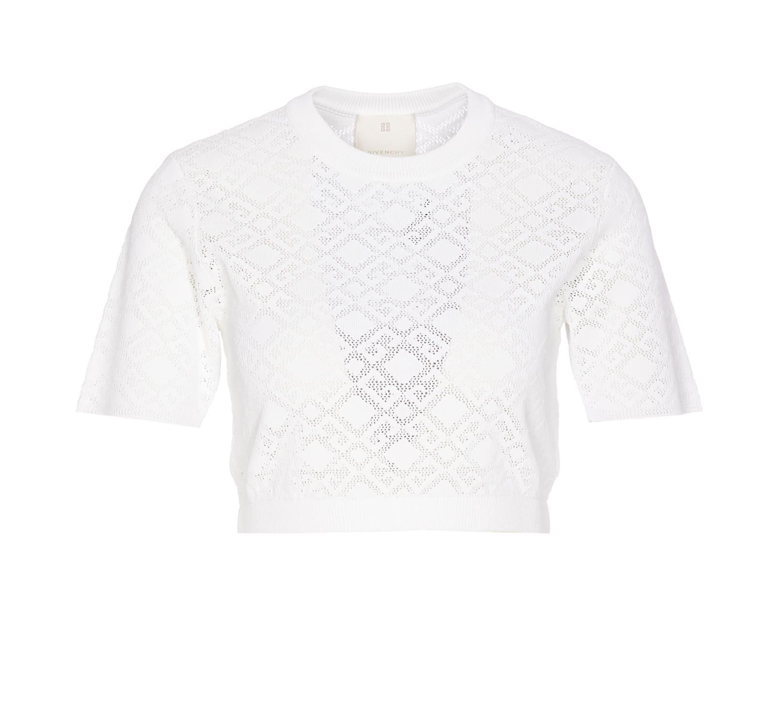 givenchy cropped monogram top