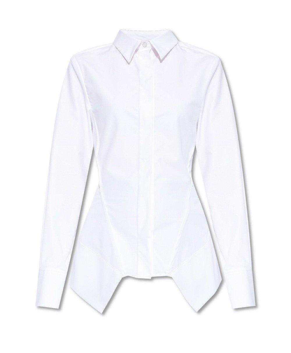 givenchy cutout detail fitted shirt