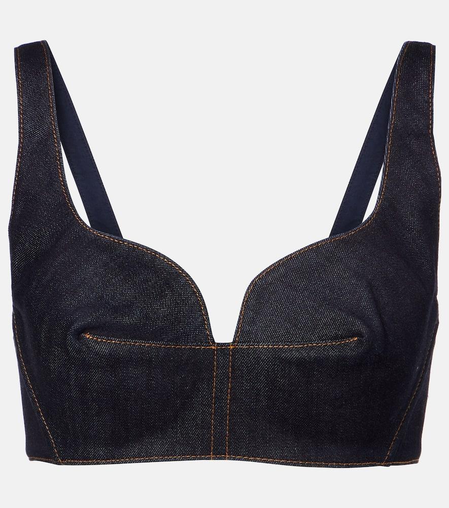 givenchy denim bra top