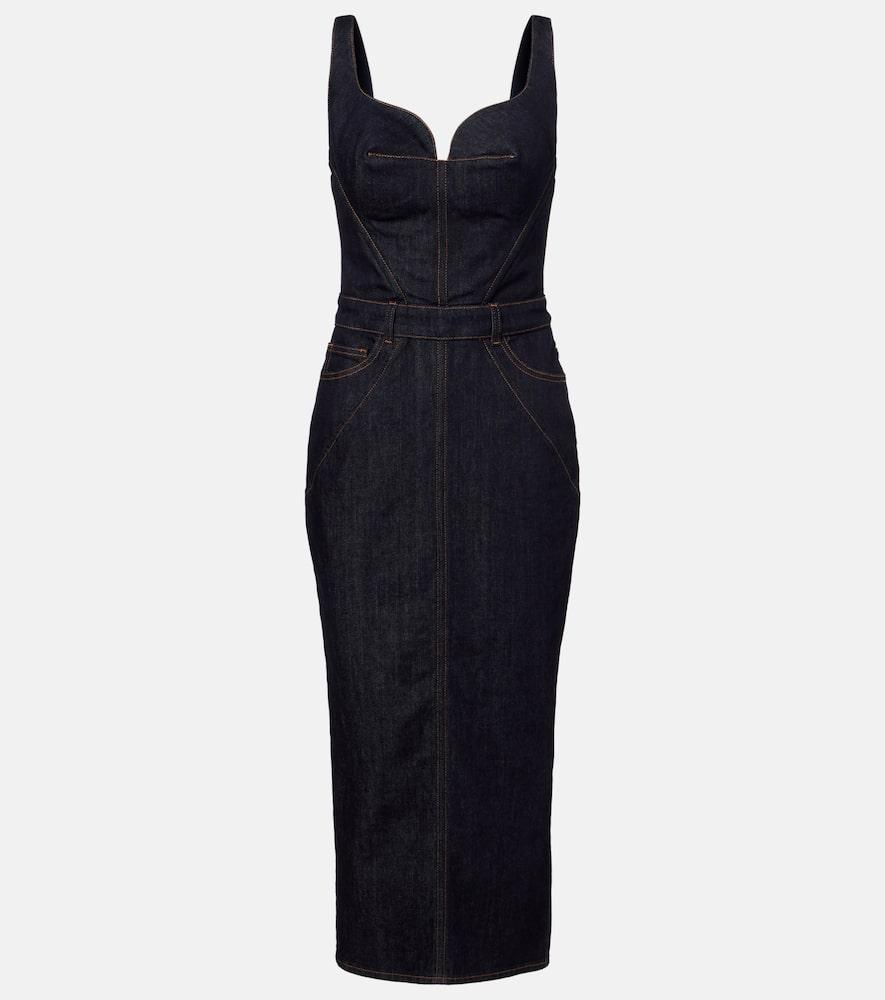 givenchy denim bustier dress