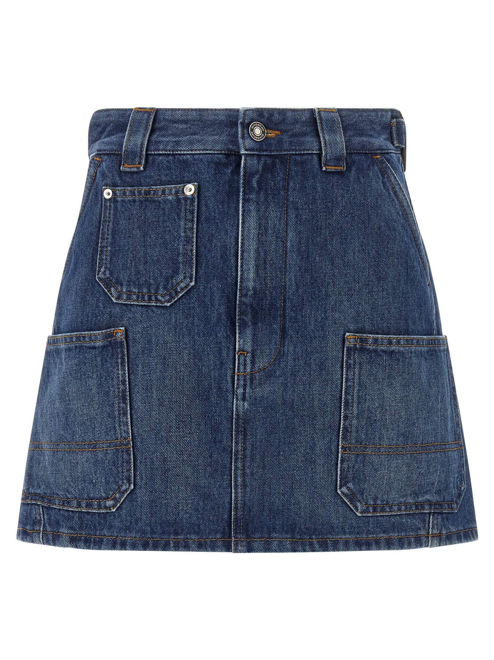 givenchy denim skirt