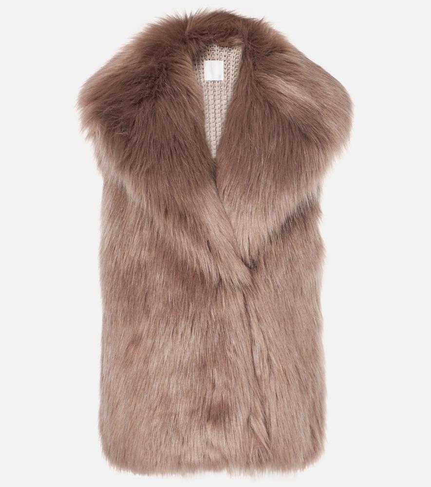 givenchy faux fur vest